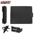 Lockey ED40B Edge Panic Shield Value Kit In Black - Panic Shield, EDSB Strike Bracket, Latch Protector, Jam LK-ED40B